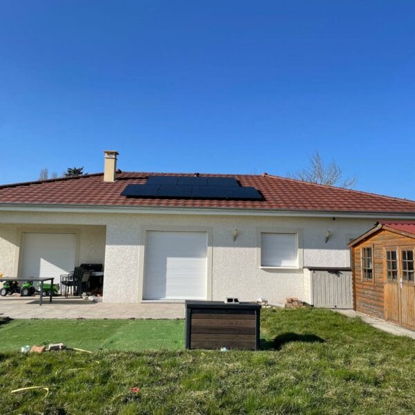 Panneaux photovoltaïque sur un toit