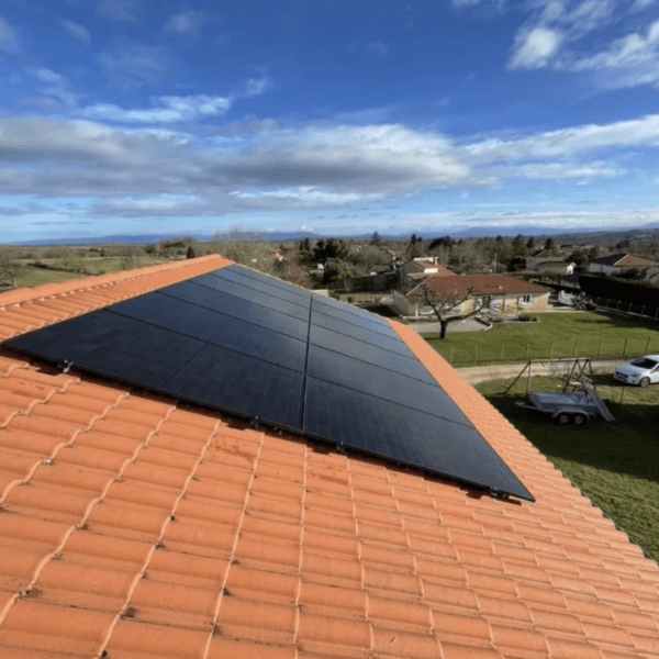 Panneaux photovoltaïque sur un toit