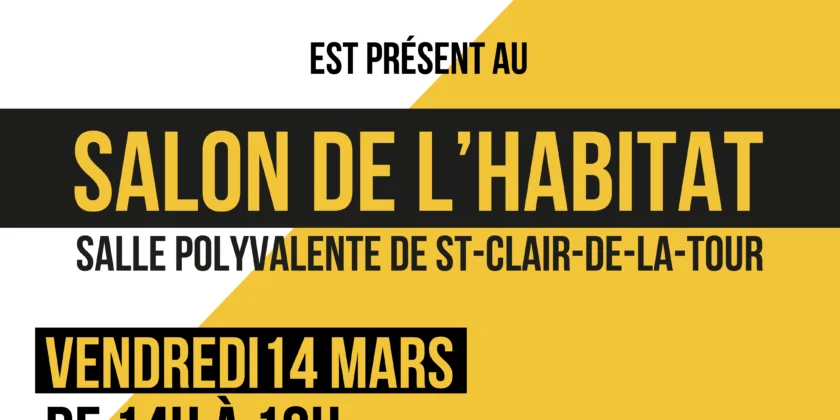A2C ENERGIES est présent au salon de l&rsquo;habitat de Saint-Clair-de-la-tour (38)
